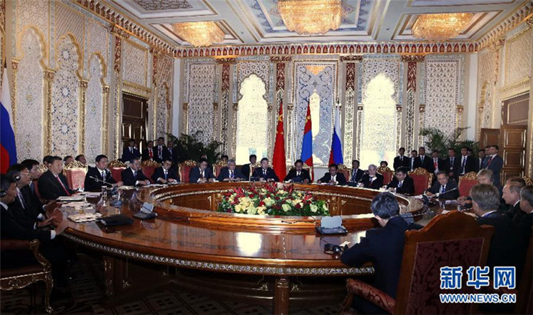 蒙古国总统出席上合组织峰会蒙古国总统出席上合组织峰会，深化合作，共谋发展